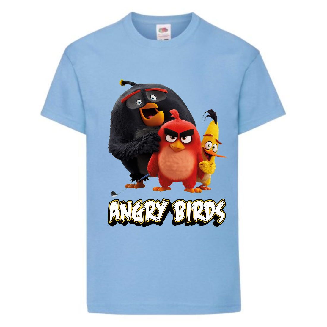 

Футболка детская Энгри Бердс (Angry Birds) светло-голубая (AB-red-chak&bomb-3-blue) 152 см