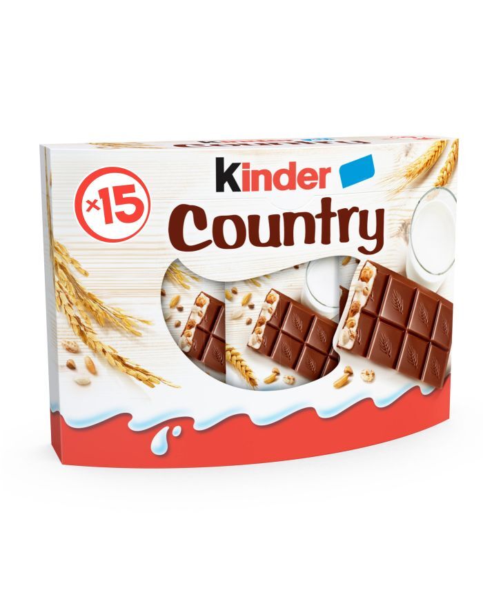Шоколад Kinder Country с молочно-злаковой начинкой 15шт 352.5г – купить ...