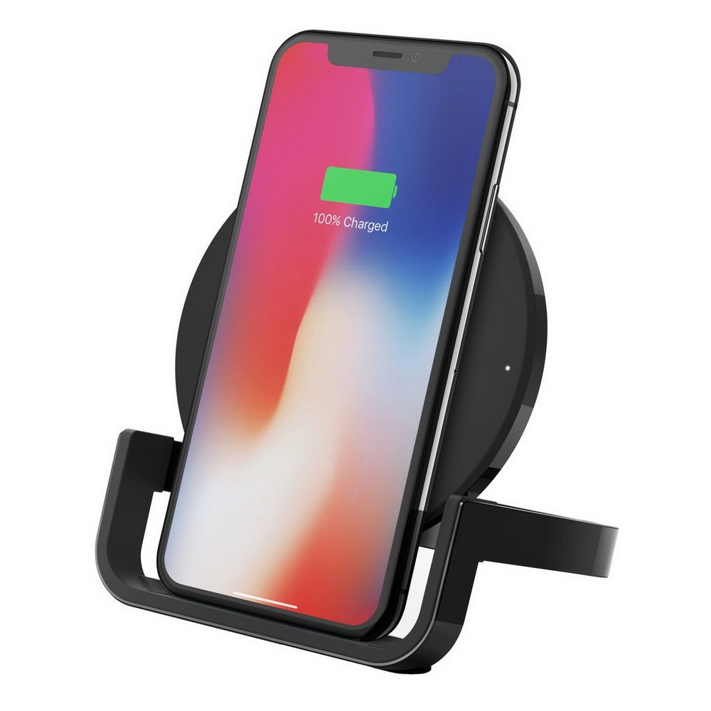 

Зарядное устройство / подставка с поддержкой беспроводной зарядки Qi, Belkin BOOSTUP Wireless Charging Stand 10W - чёрное