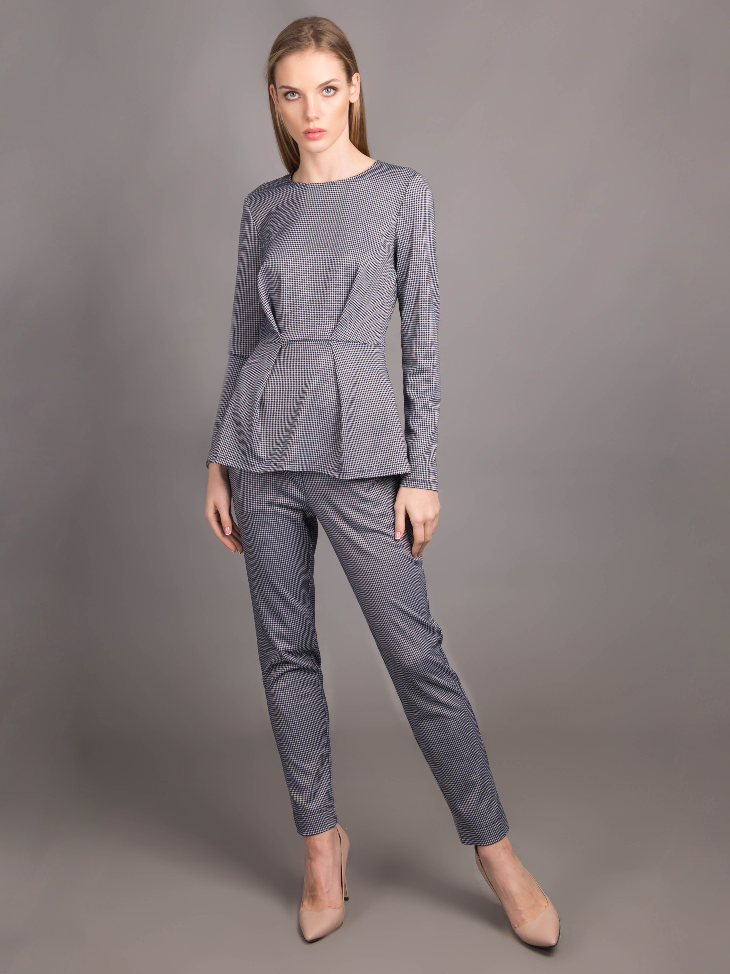 

Блузка ANDRE TAN 29093P XS Белая с синим