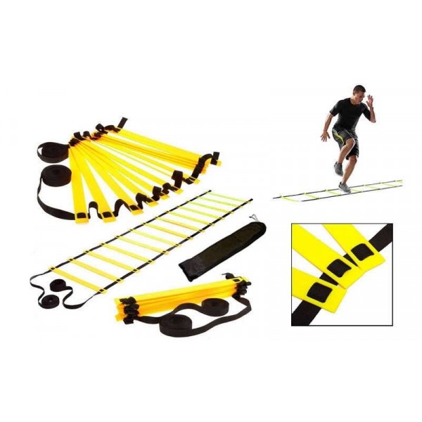 

Координационная лестница дорожка для тренировки скорости 10м (20 переклад) (10мx0,52мx4мм) IF-16, Цвет Салатовый