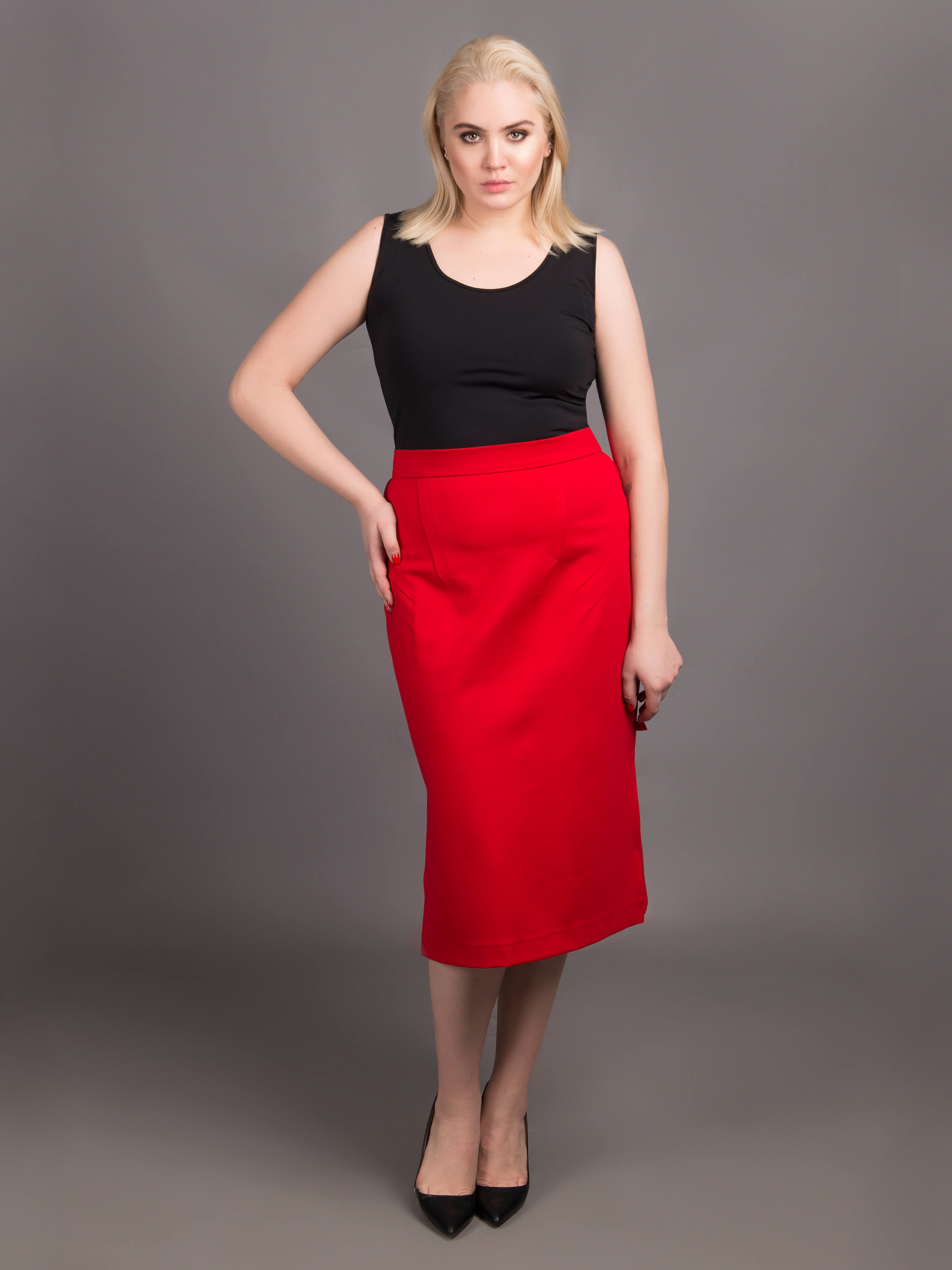 

Юбка ANDRE TAN Plus P29027P XXL Красная