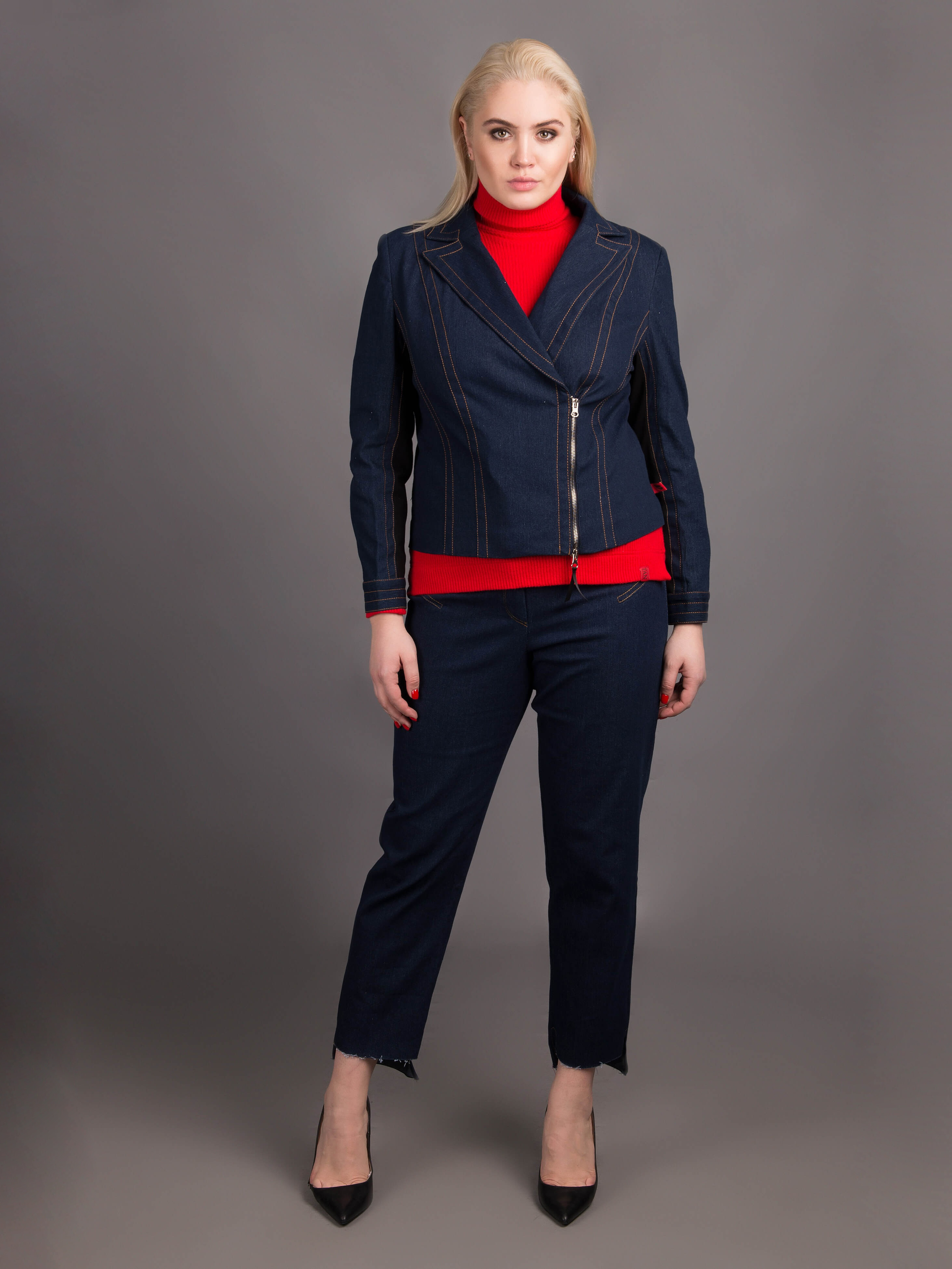 

Джинсовая куртка ANDRE TAN Plus P29053P XXL Джинсовая