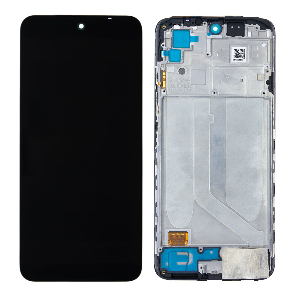 Дисплей для Xiaomi Redmi Note 10s с тачскрином и рамкой (Black) (Orig ...
