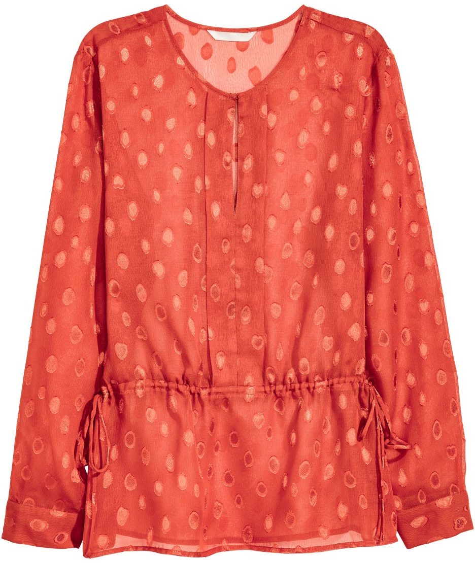 

Блузка H&M 05354556 38 Терракотовая