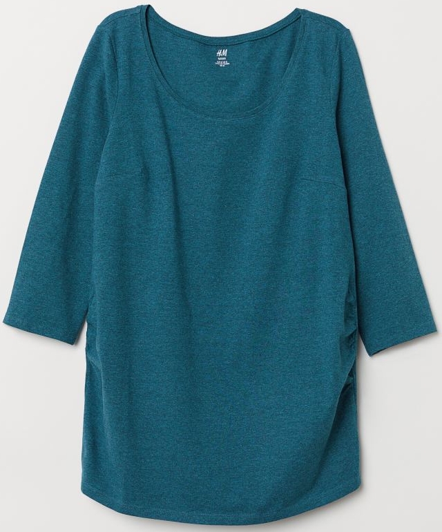 

Блузка для беременных H&M Мама 07077728 XS Темно-бирюзовая