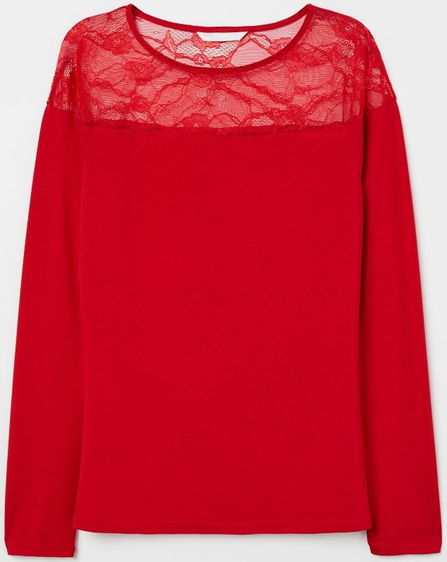 

Блузка H&M 07160998 S Красная
