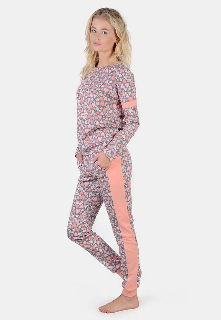 

Комплект женский N.EL коралловый в сердечки XXL (артикул 837-21)