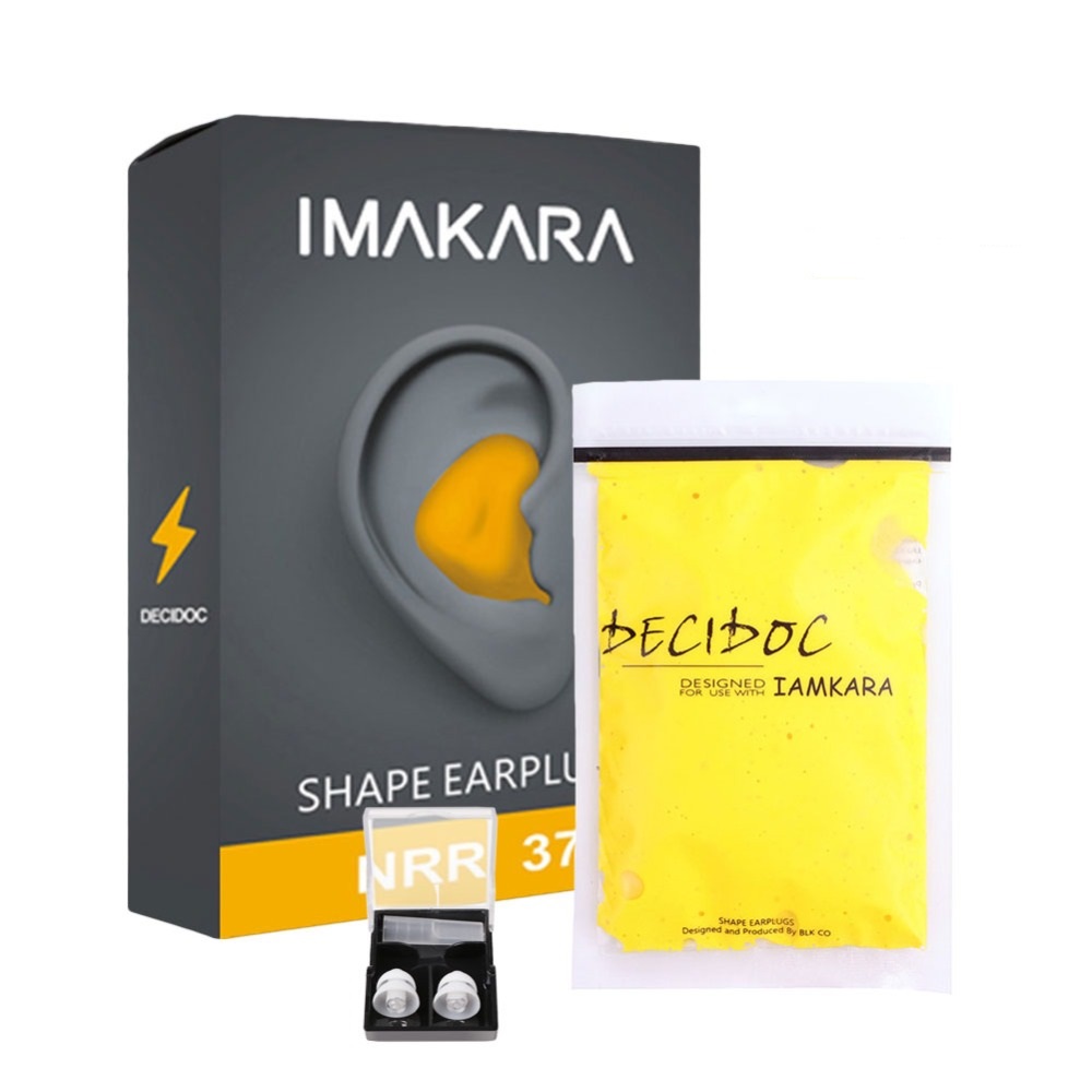 

Беруши, пластичный силикон 60 шт. + многоразовые Imakara Decidoc Yellow (122800)