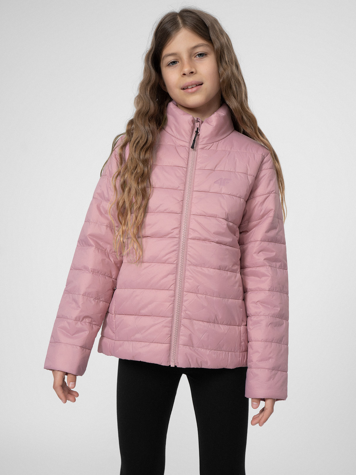 Акція на Дитяча демісезонна куртка для дівчинки 4F 4FJSS23TDJAF073-56S 128 см Рожева від Rozetka