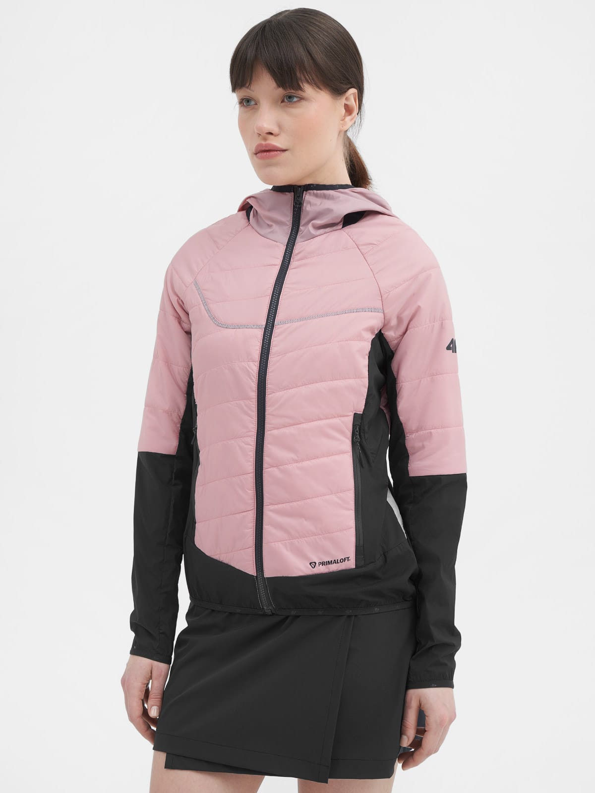 Акція на Куртка демісезонна з капюшоном жіноча 4F Technical Jacket F093 4FSS23TTJAF093-56S XS Рожева від Rozetka