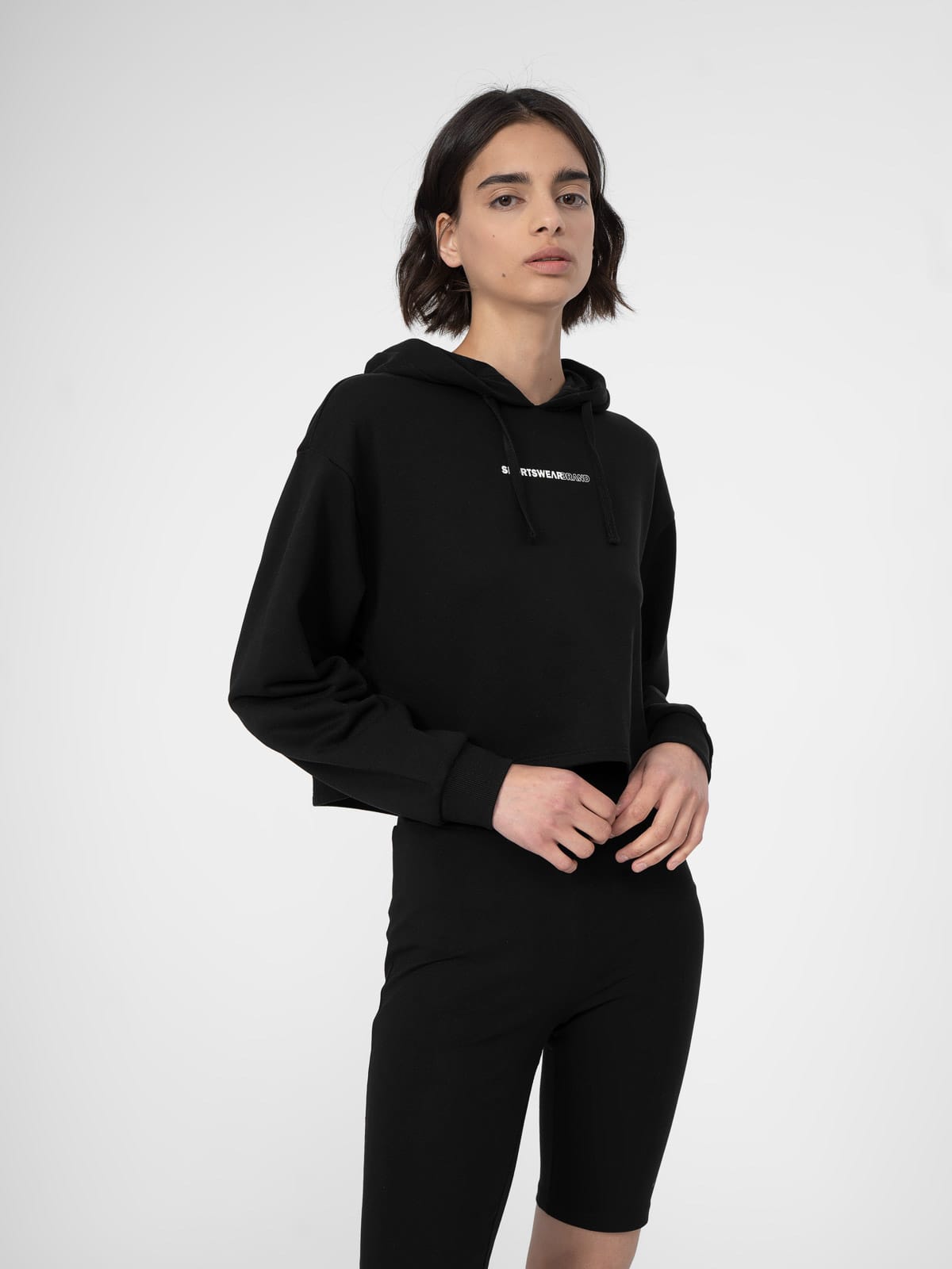 Акция на Худі жіноче 4F Sweatshirt F249 4FSS23TSWSF249-20S L Чорне от Rozetka