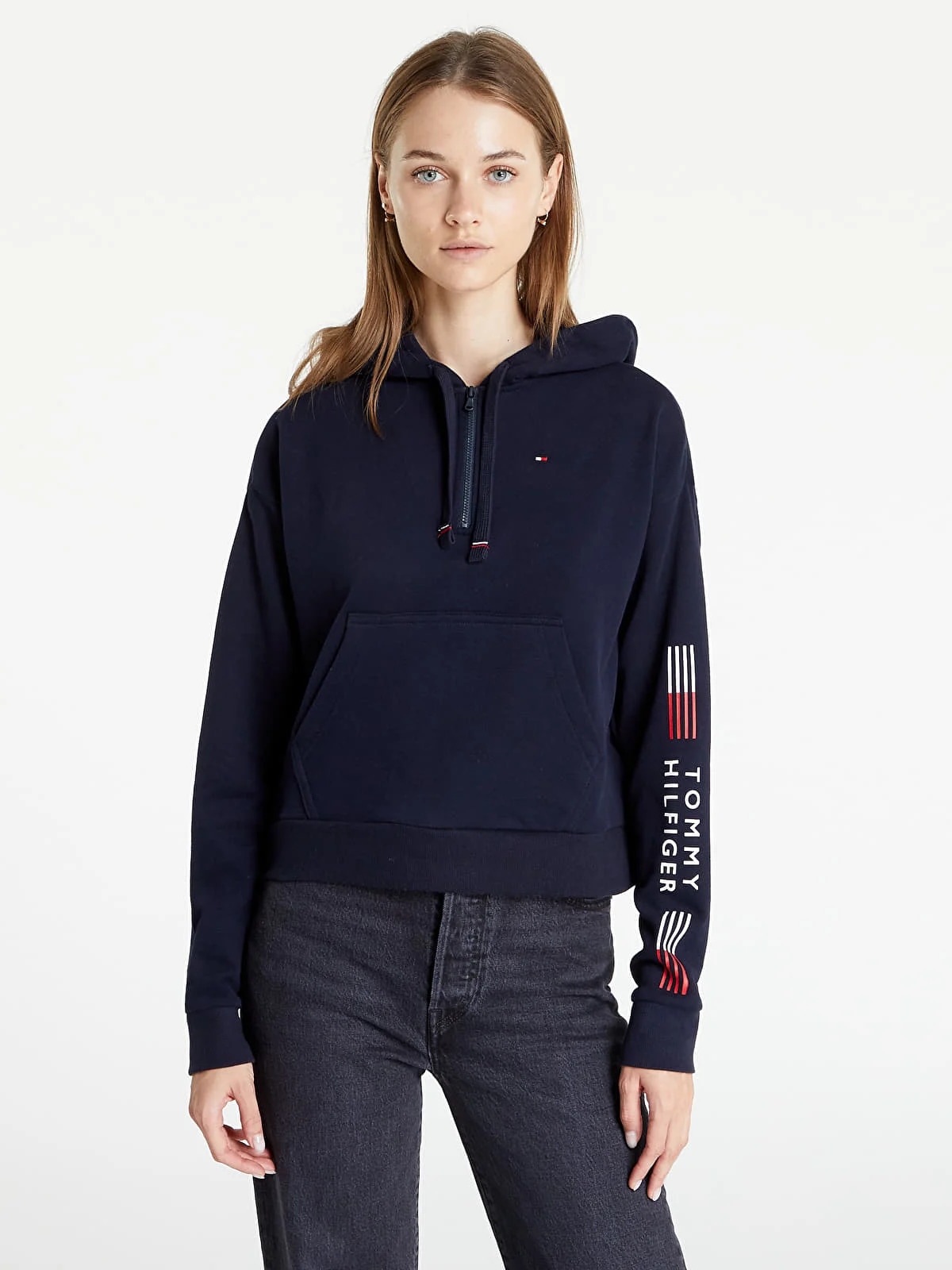 Акція на Худі жіноче Tommy Hilfiger 81124597 XL Синє від Rozetka