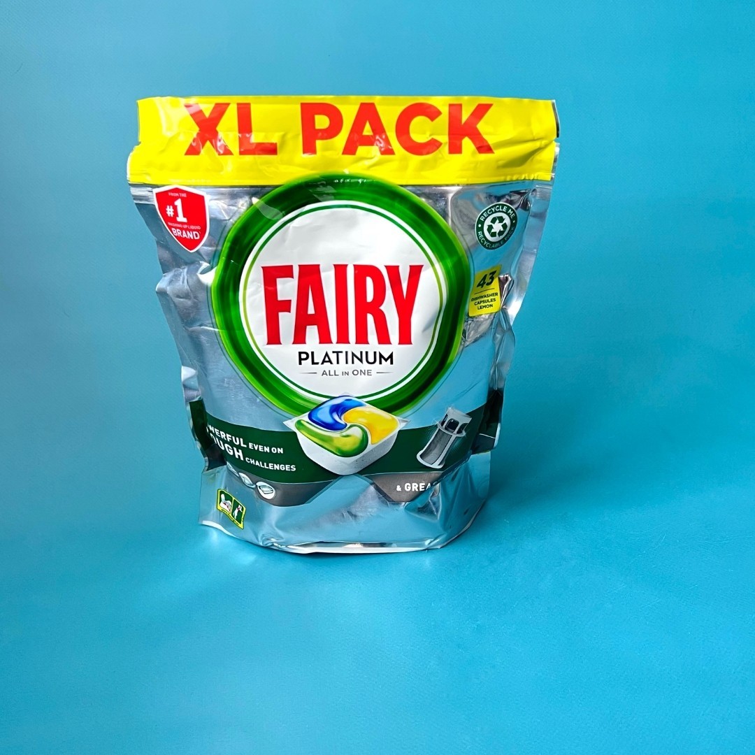 Таблетки для посудомоечных машин Fairy Platinum All in One 43 штук ...