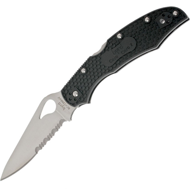 

Нож Spyderco Byrd Harrier 2 FRN полусеррейтор (BY01PSBK2)