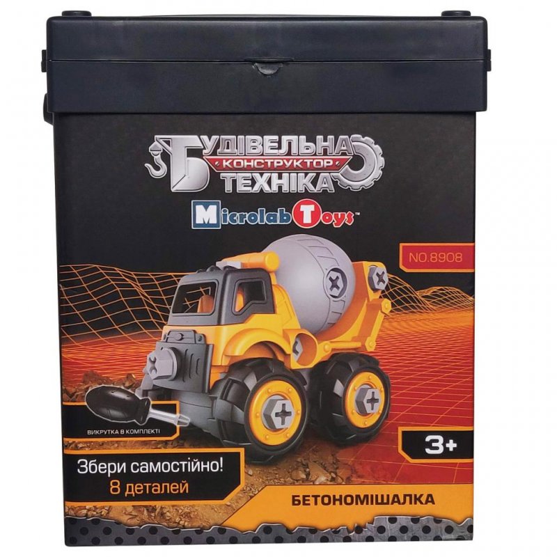 

Конструктор Microlab Toys Строительная техника - бетономешалка (MT8908)