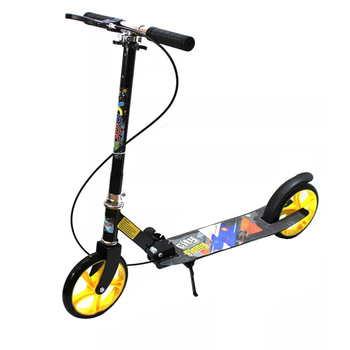 Двухколесный складной самокат Bavar Sport Scooter 671 ручной тормоз ...