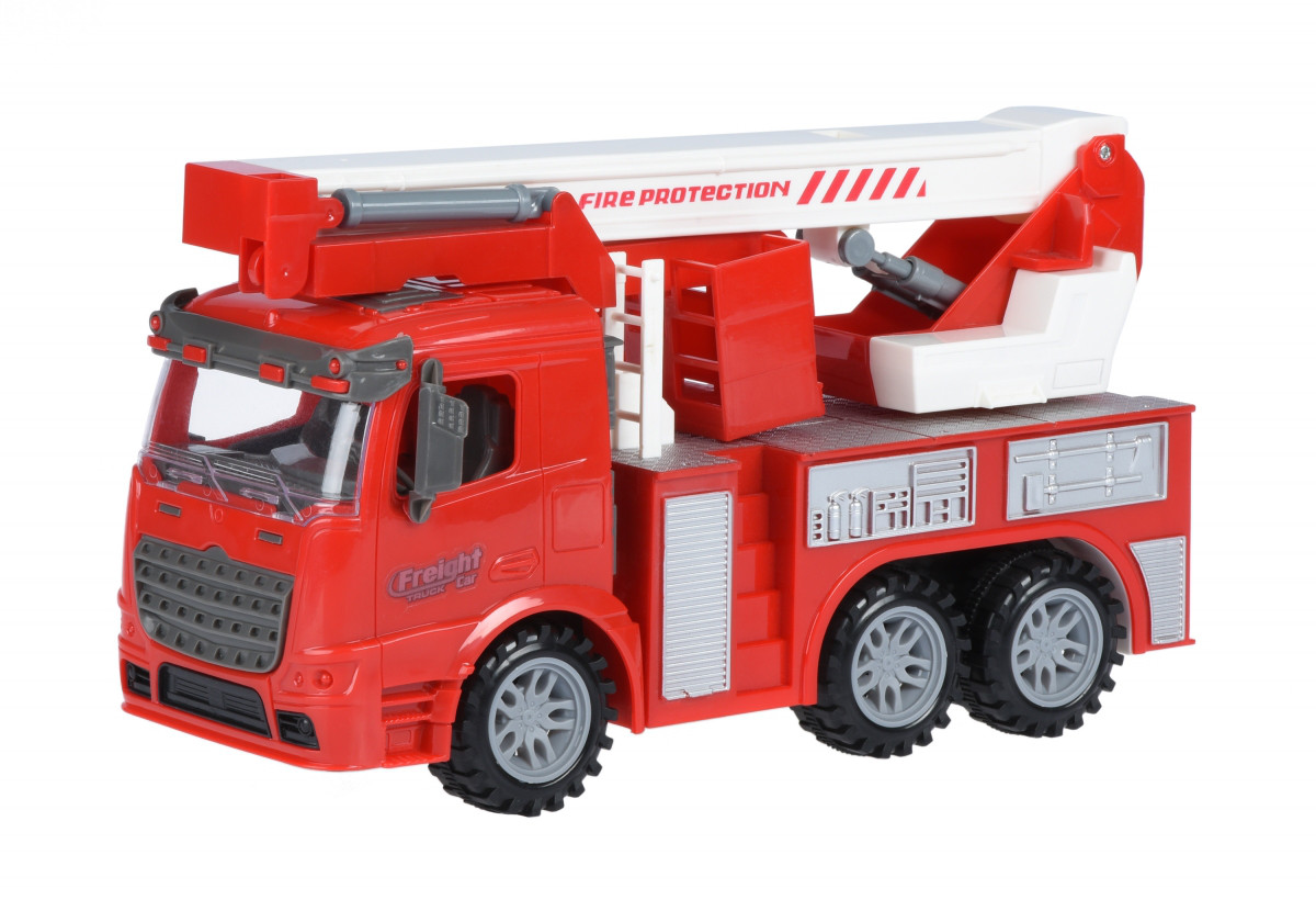

Машинка инерционная Same Toy Truck Пожарная машина с подъемным краном 98-617Ut