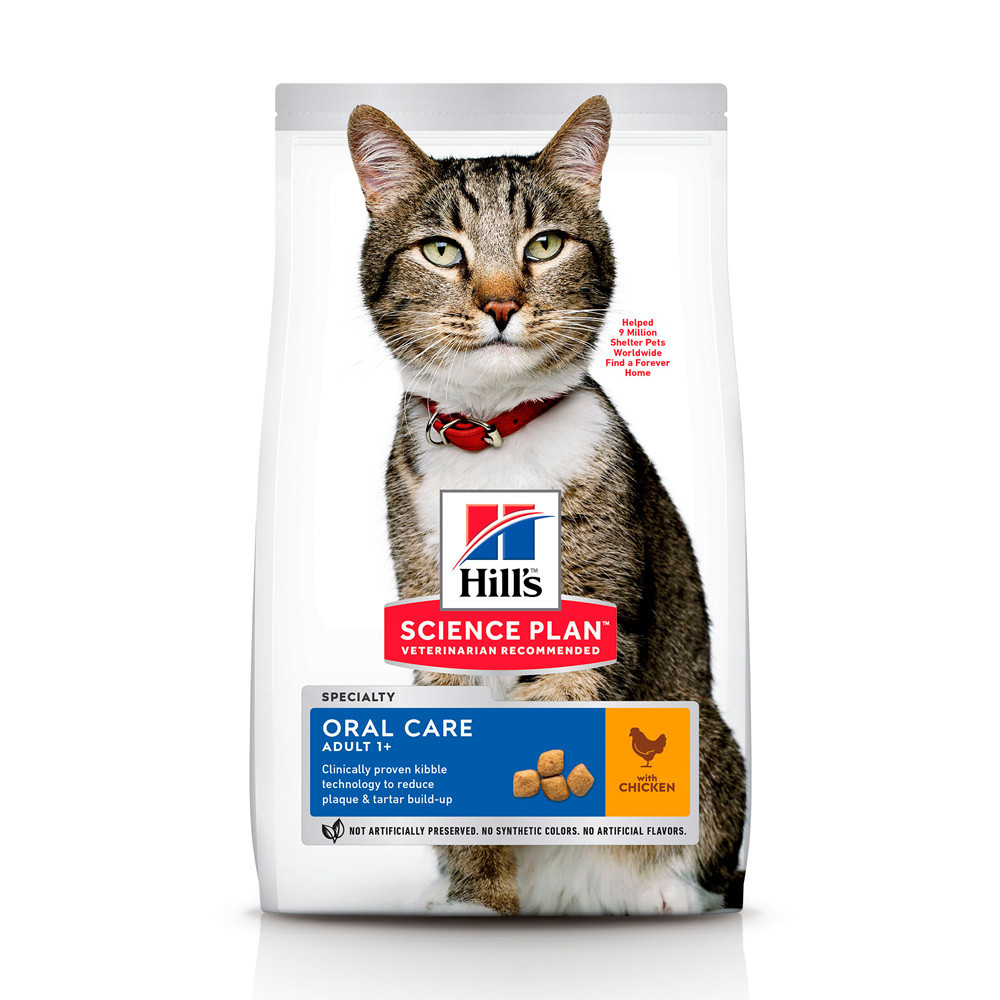 

Сухой корм Hills для кошек с курицей SP Feline Adult Oral Care 7 кг