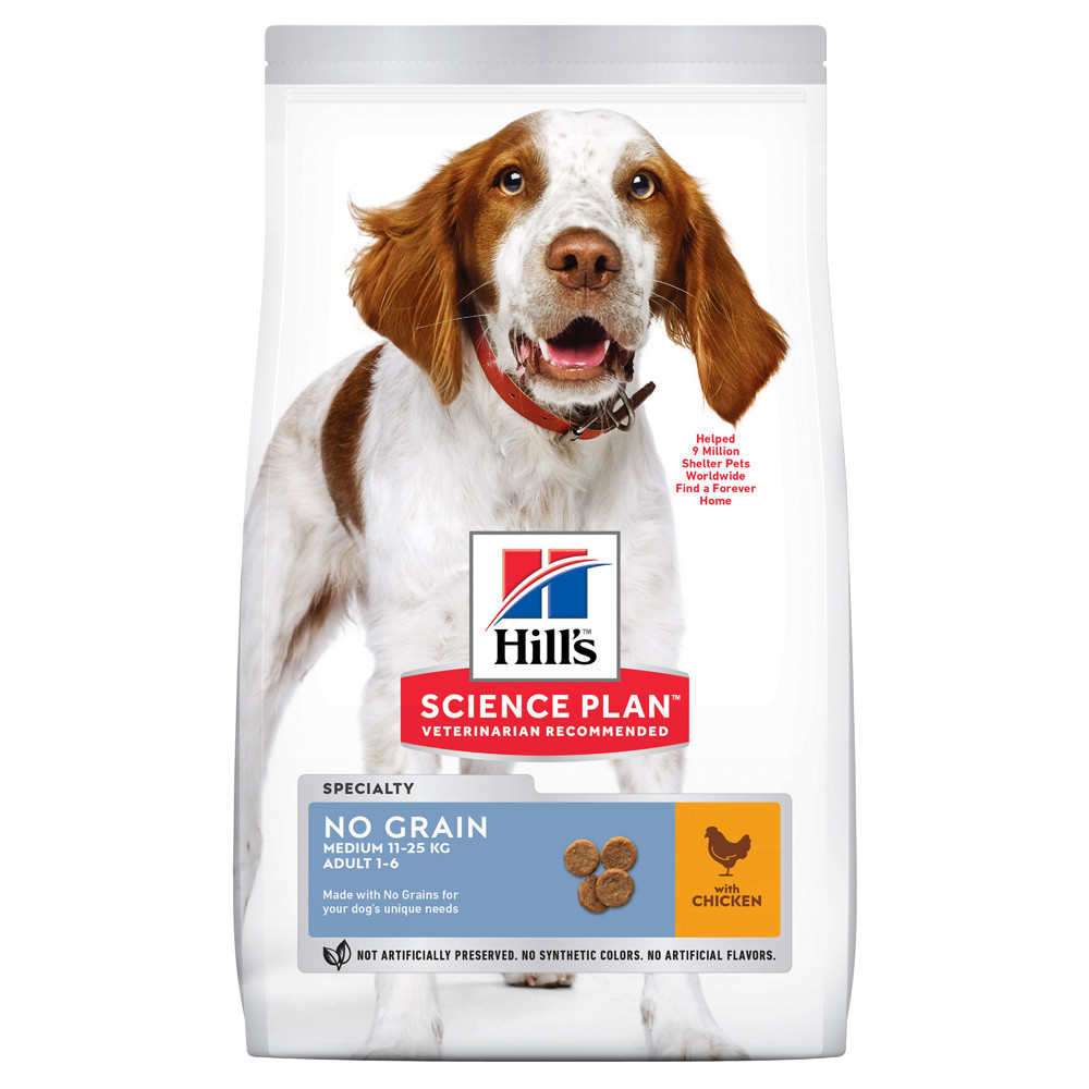 

Сухой корм Hills для собак средних пород со вкусом курицы SP Canine Adult No Grain Medium 2,5 кг