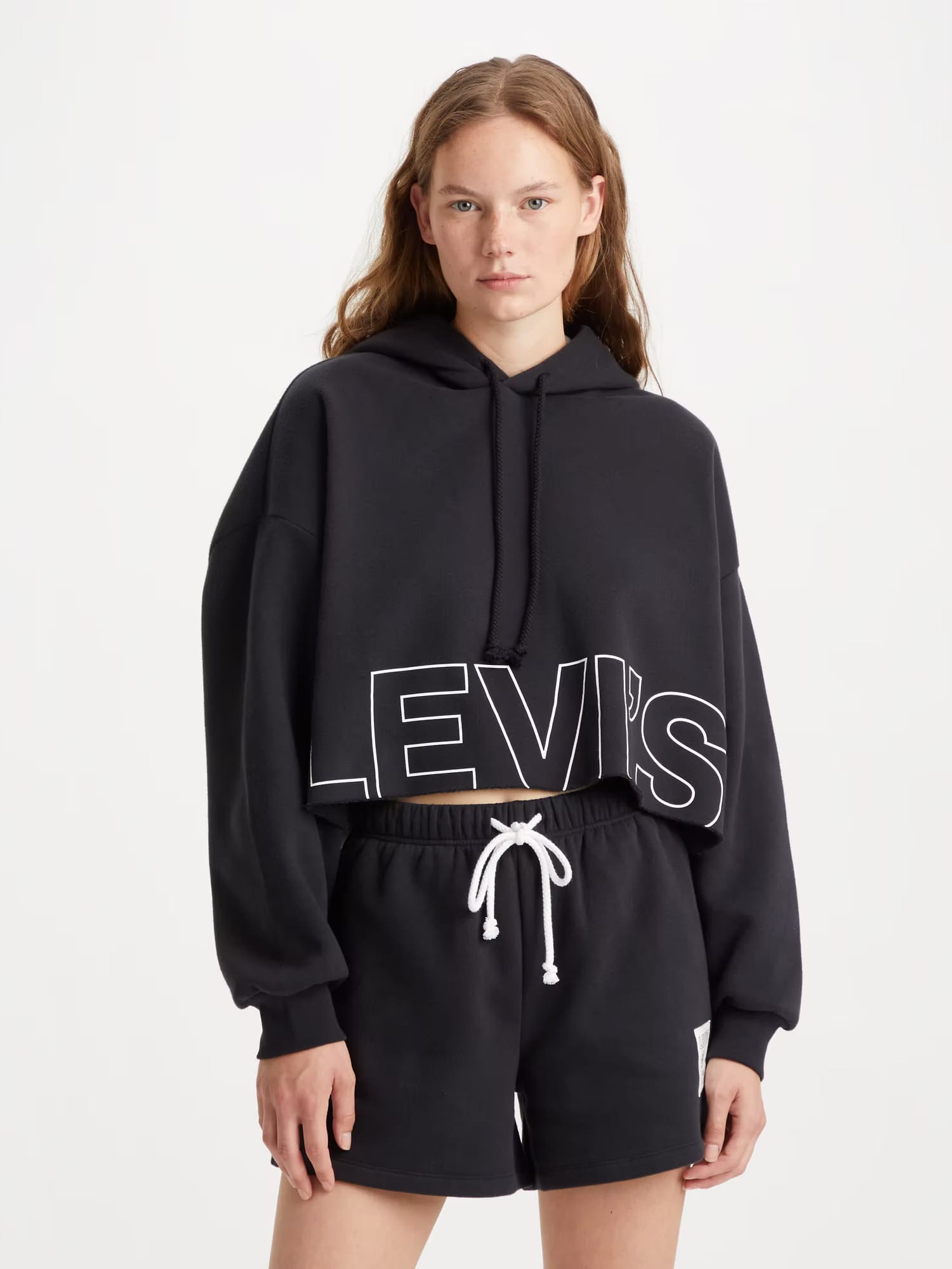 Акція на Худі оверсайз жіноче Levi's Graphic Crop Prism T3 Hoodie A0889-0032 S від Rozetka