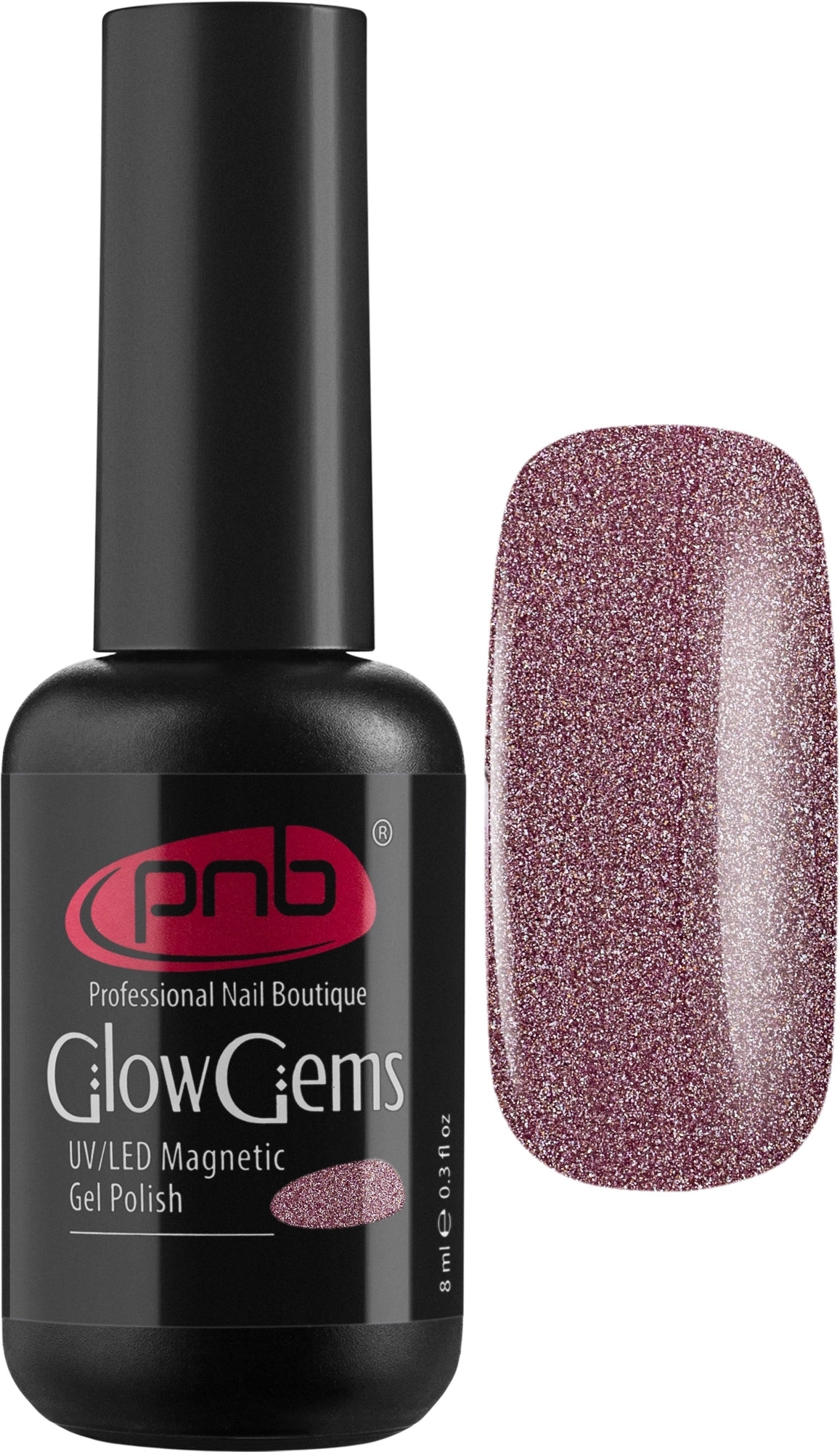 Магнитный гель-лак "Сияющие камни" PNB UV/LED Magnetic Gel Polish Glow ...