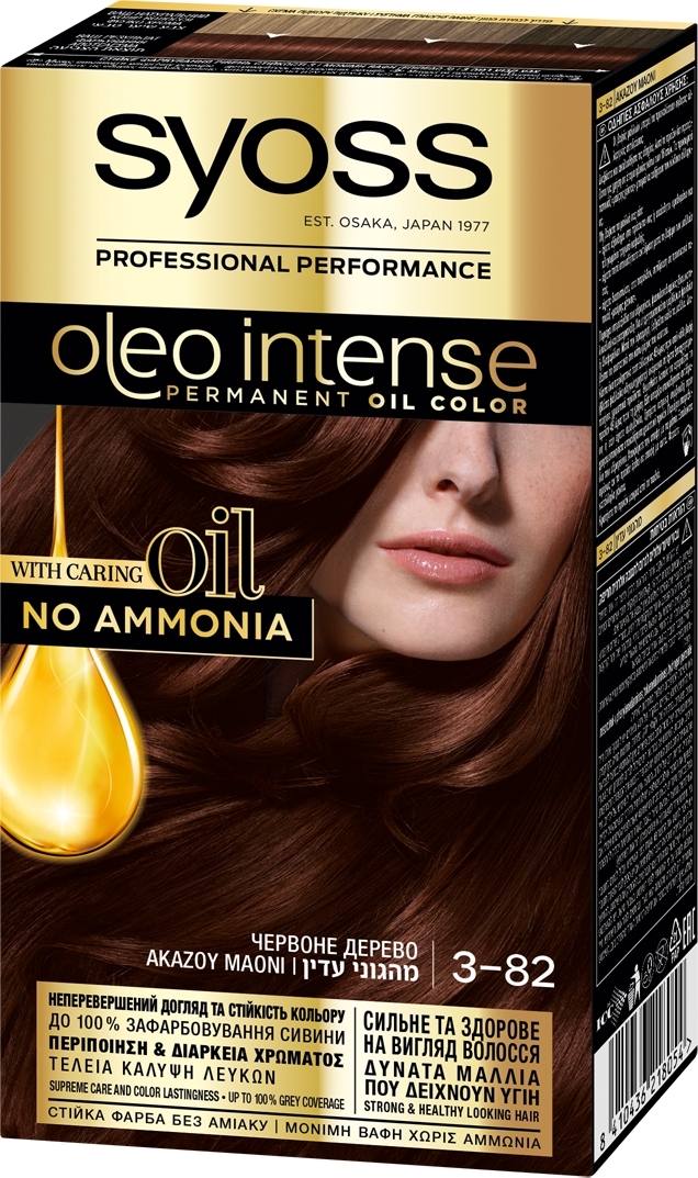 Краска для волос Syoss Oleo Intense 3-82 - Красное дерево (513400 ...