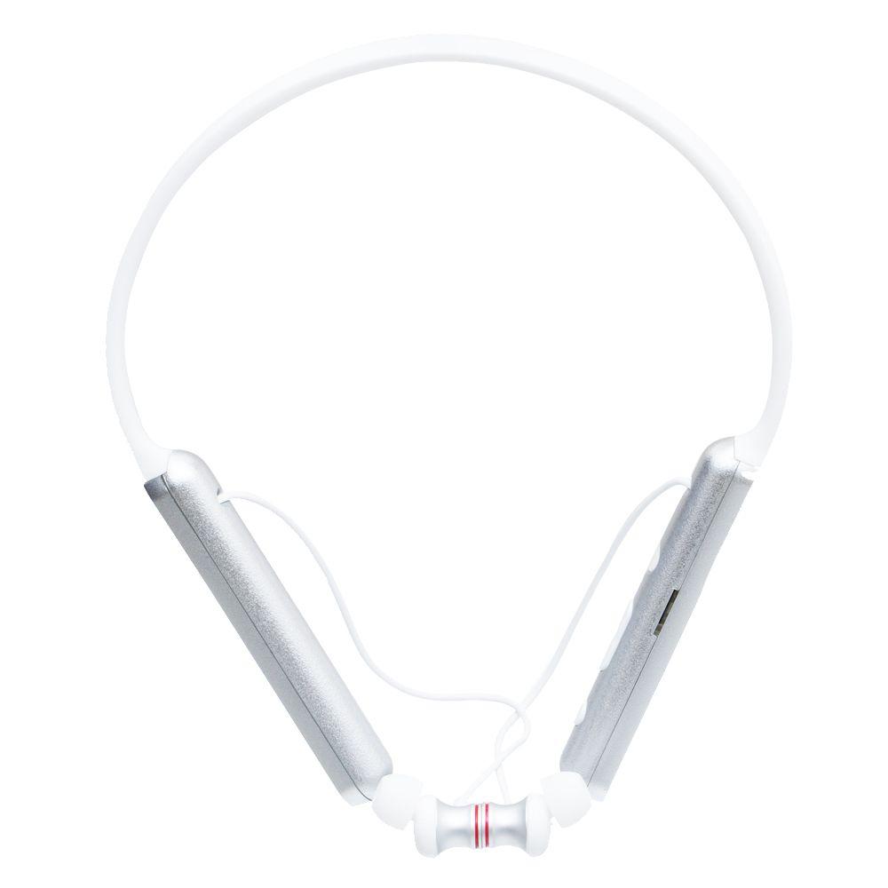 

Беспроводная гарнитура DeepBass D-27 Bluetooth стерео наушники Бело-Стальные