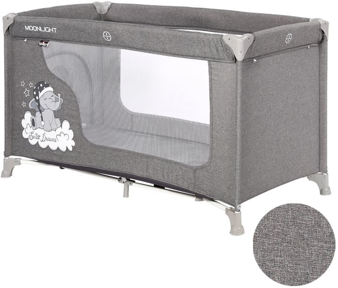 

Манеж Lorelli Moonlight 1L Luxe Серый (moonlight 1L-grey luxe)