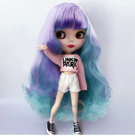 

Кукла HASBRO Blythe TBL рост 30 см волосы фиолетово-голубого цвета 7011