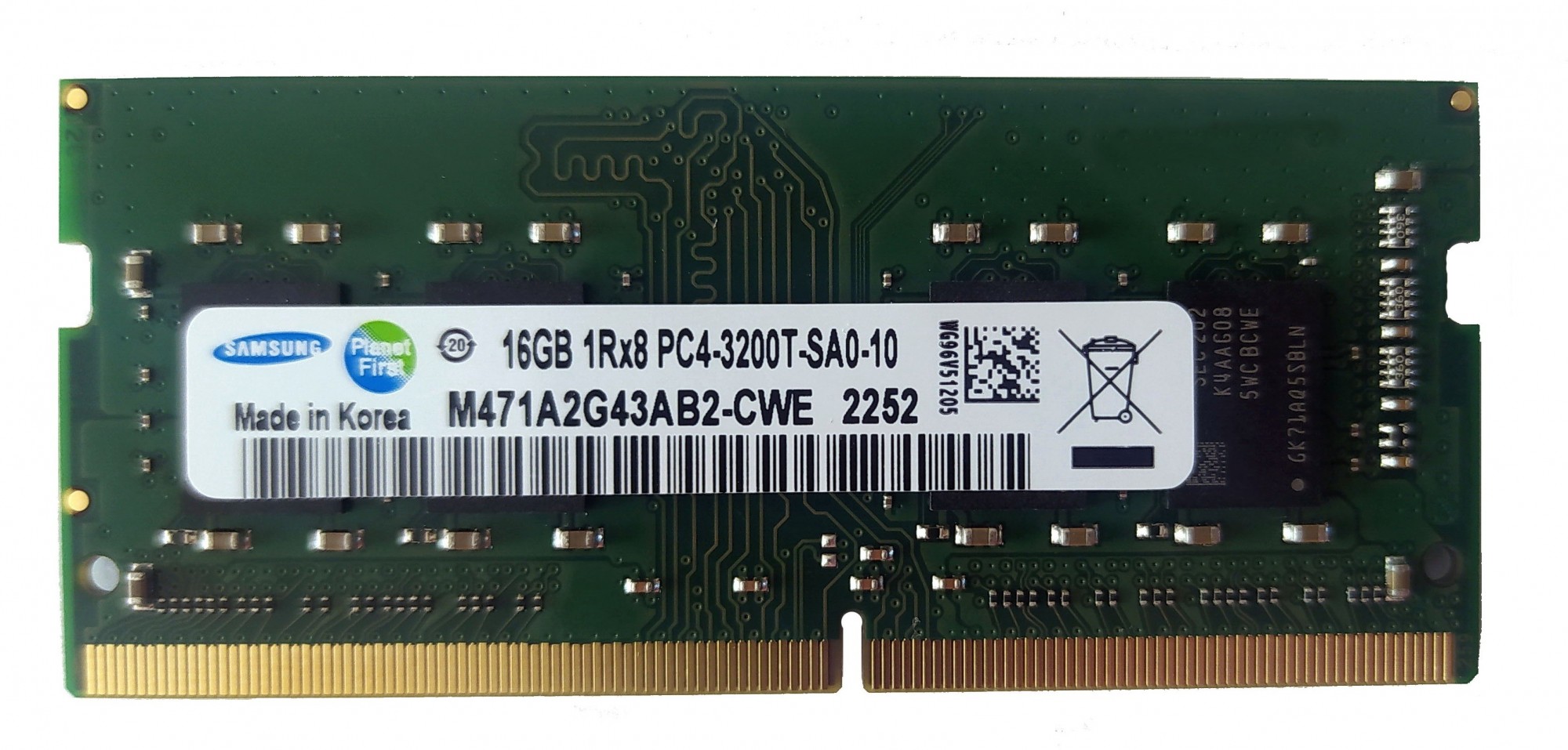 Пам`ять для ноутбука Samsung 16 GB SO-DIMM DDR4 3200 MHz PC4-25600 ...