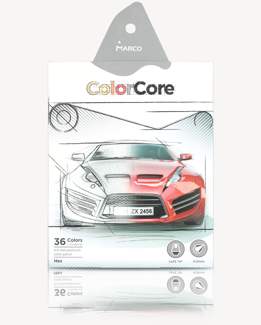 

Набор цветных карандашей Marco ColorCore 3100-36CB 36 цвета