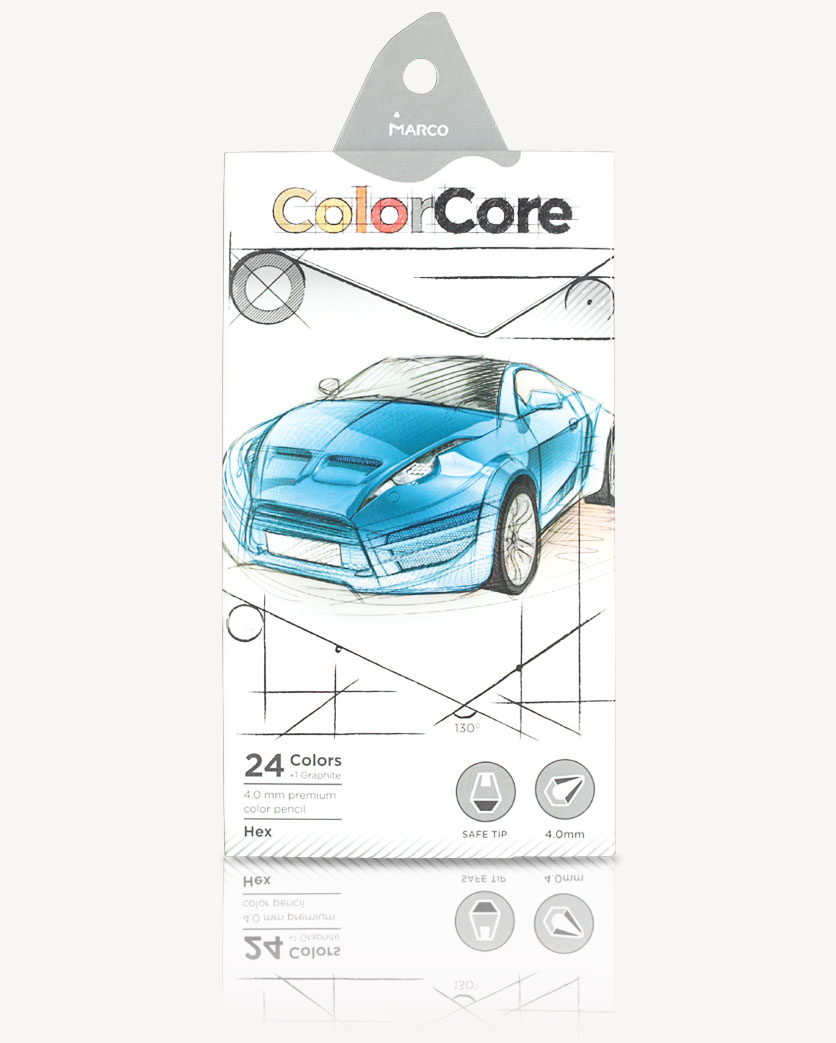 

Набор цветных карандашей Marco ColorCore 3100-24CB 24 цвета