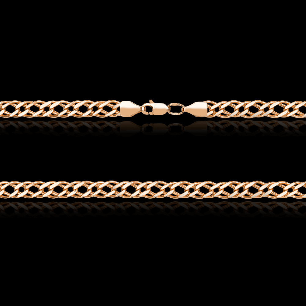 

Цепочка золотая, Золото 585°, Ланцюжок золотий "Рембо" арт.10605; довжина 50см; ширина 4,8мм; вага 7,81г