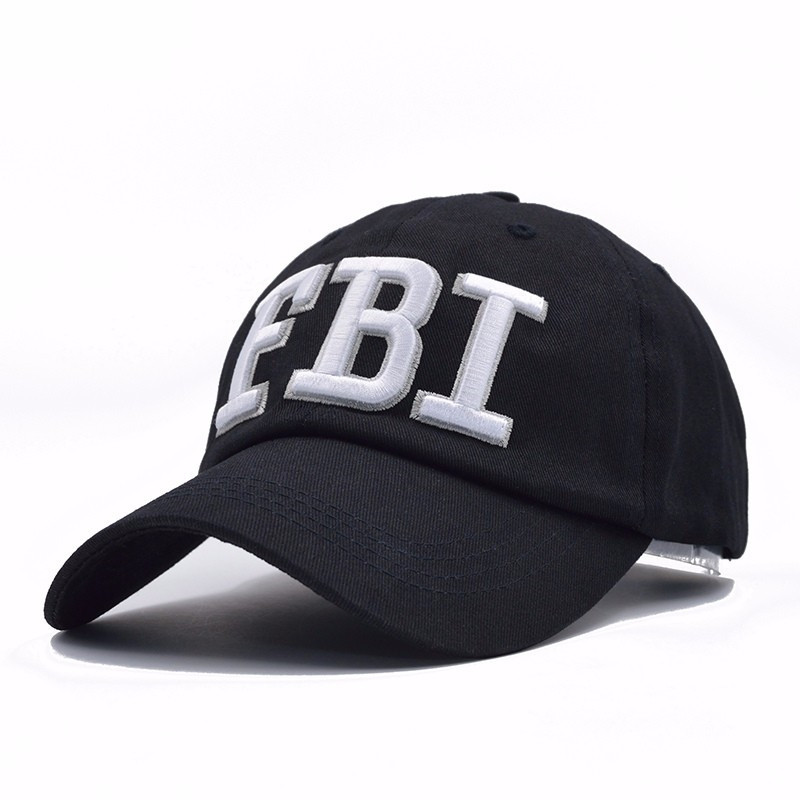 

Кепка бейсболка FBI (ФБР) Черная, Унисекс