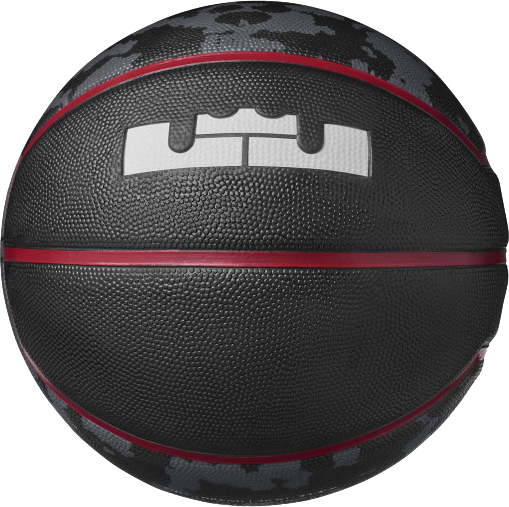 

Мяч баскетбольный Nike Lebron playground 4P size 7 Black/university red/university red/white (N.000.2784.931.07)