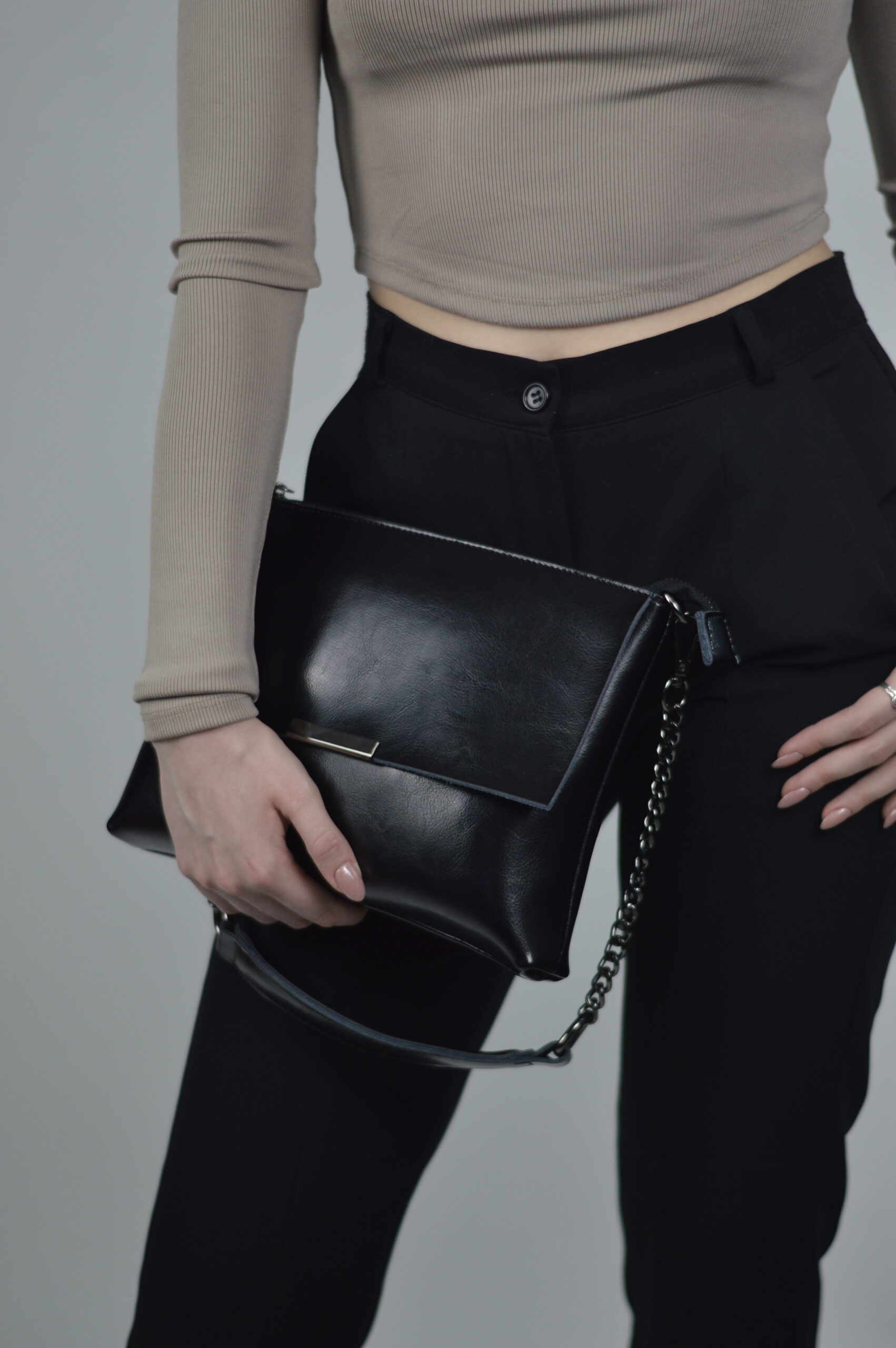 Жіноча сумка з натуральної шкіри 01 чорна от продавца: SBags – в ...