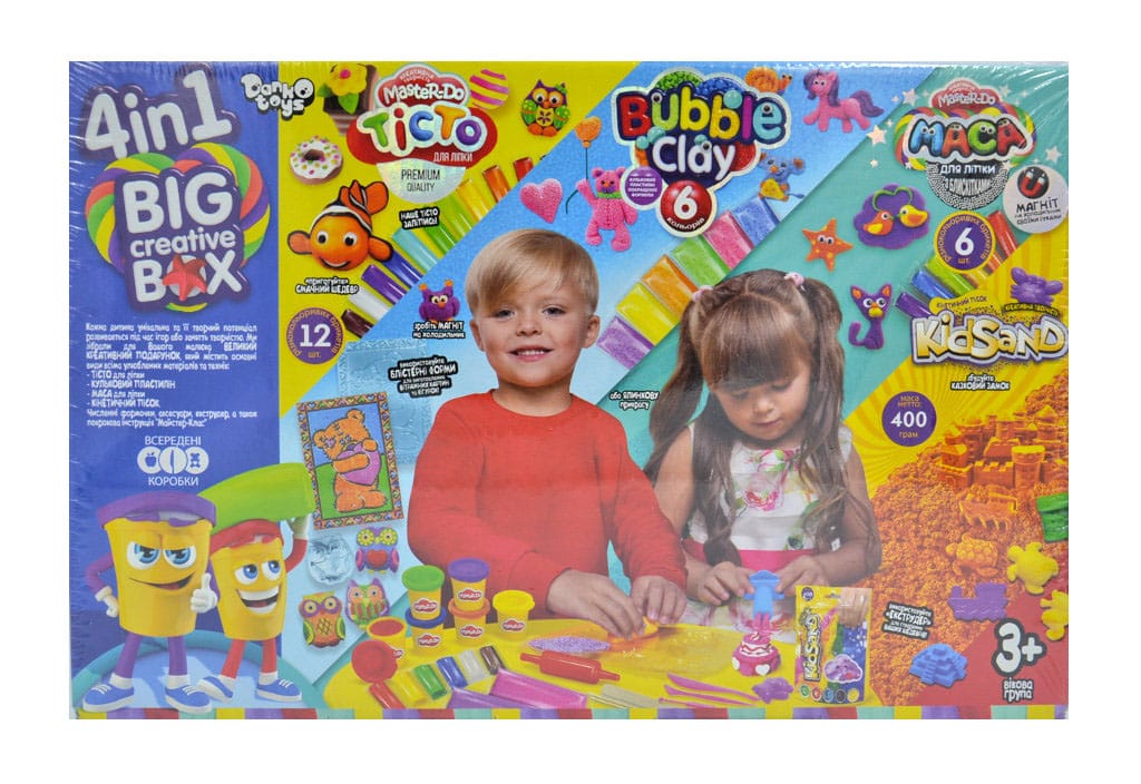 

4 in 1. Big Creative Box. Набір креативної творчості (коробка 34x23) BCRB-01-01U