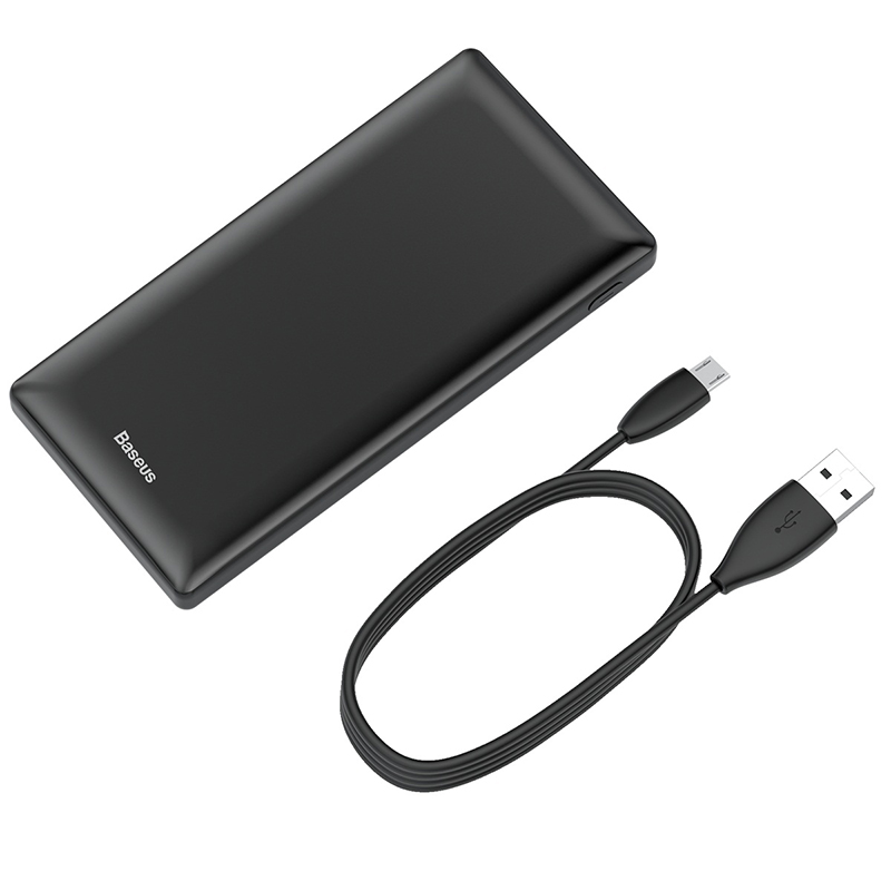 

УМБ BASEUS Mini JA Fast charge power bank 20000mAh |3A, 15W, 2USB/1Type-C| black