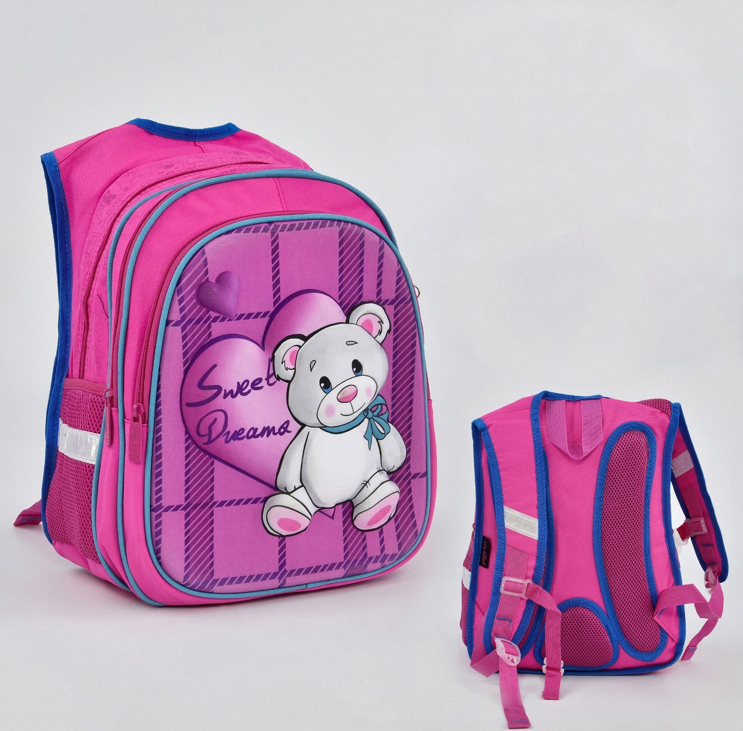 

Школьный рюкзак Chi Bag 3D мишка Розовый (N00229-9)