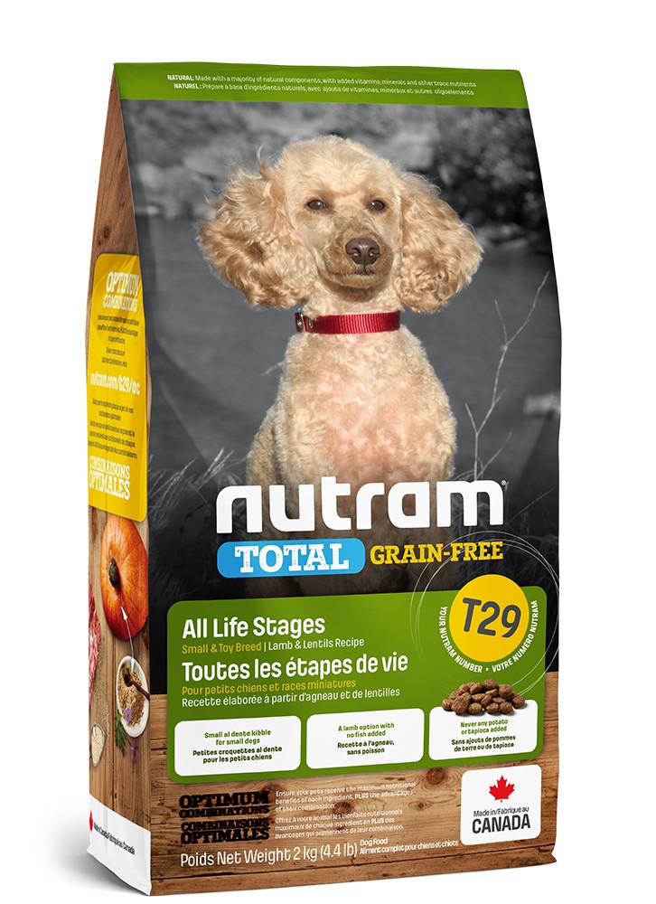 

Сухой корм для собак мелких пород с мясом ягненка Total GF Lamb and Lentils Recipe Dog Food 20 кг NUTRAM BGL-NU-123