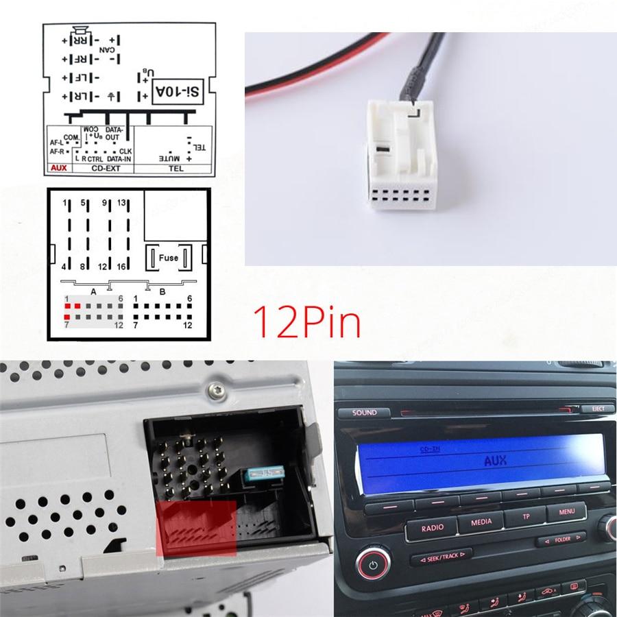 AUX кабель 3.5 мм (гнездо) VW Volkswagen Skoda Seat для штатной магнитолы  RCD 310 510 RNS 315 12-pin аукс вход – фото, отзывы, характеристики в  интернет-магазине ROZETKA от продавца: РАДІОТЕКА | Купить