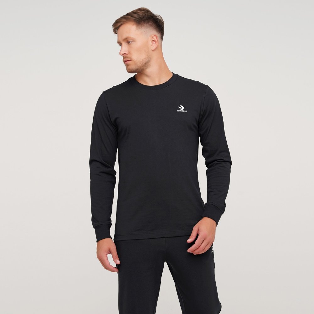 

Мужской лонгслив Converse Foundation Ls Tee Черный 45 (con10019927-001)