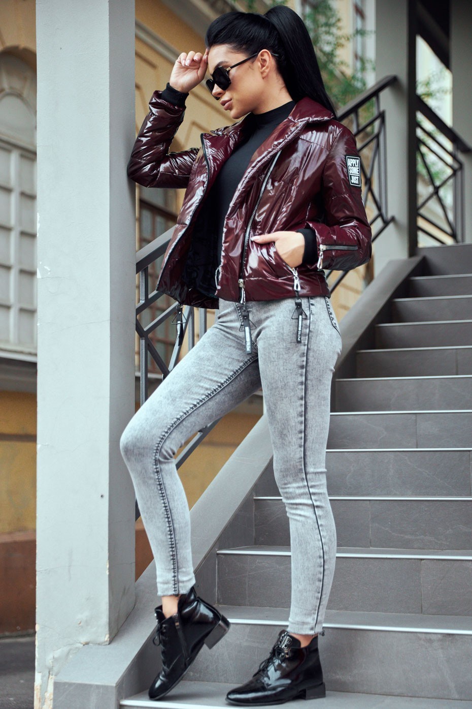 

Куртка-косуха 1630.4297 Seventeen  марсала, Куртка-косуха 1630.4297 Seventeen XL марсала