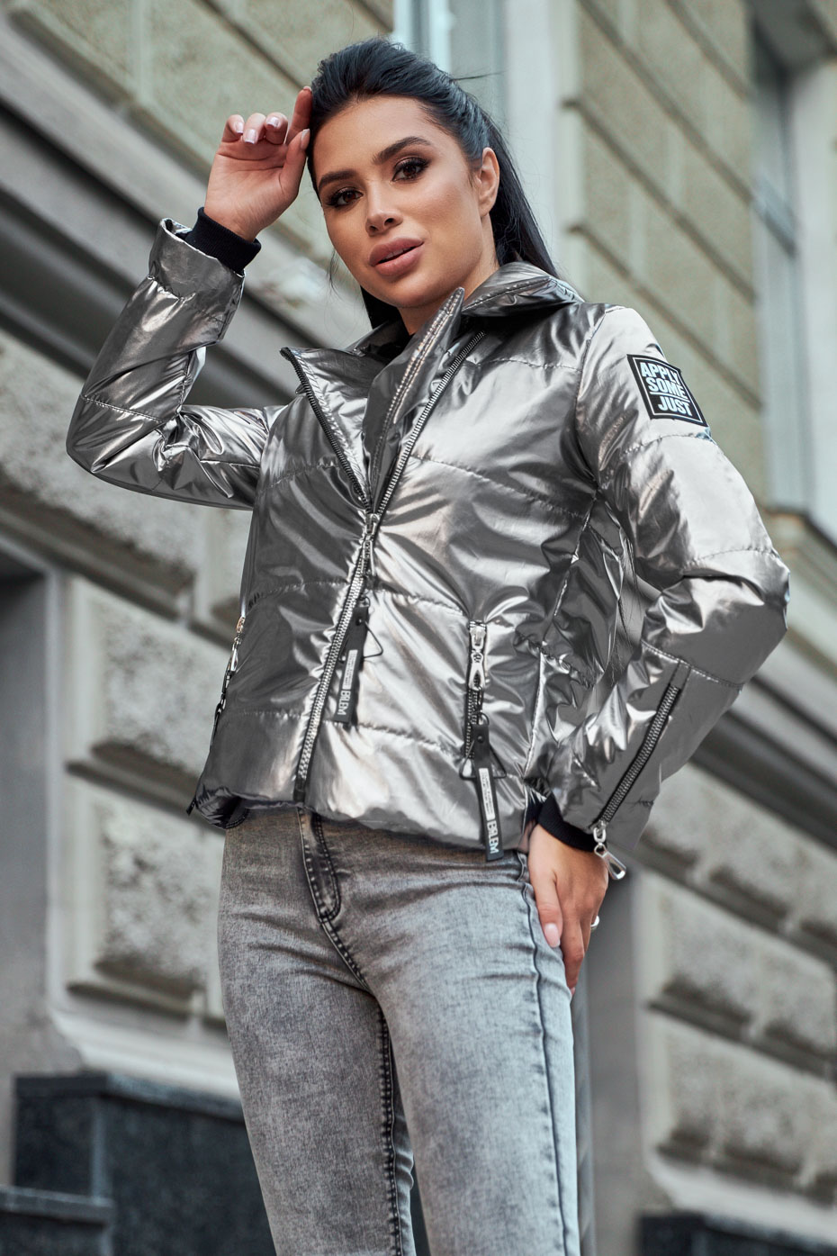 

Куртка-косуха 1630.4288 Seventeen  серебро, Куртка-косуха 1630.4288 Seventeen XL серебро