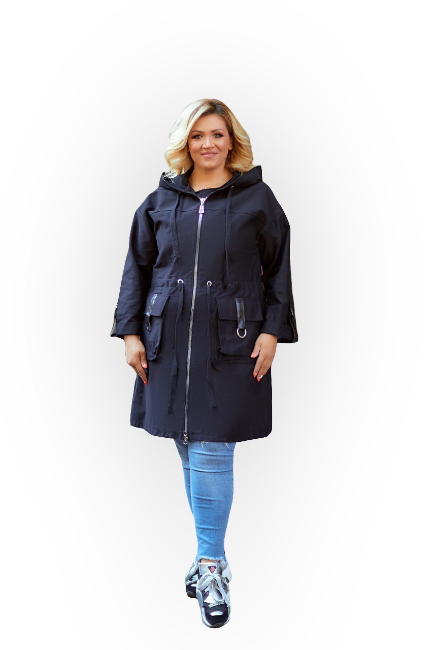 

Куртка демисезонная Clothes Plus 1190-3 - Черная, Куртка демисезонная Clothes Plus 1190-3 64-66 Черная