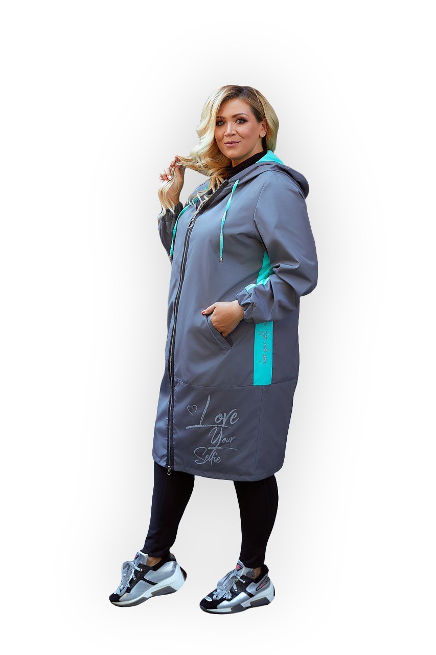 

Плащ Clothes Plus 1219-2 - Серый, Плащ Clothes Plus 1219-2 60-62 Серый