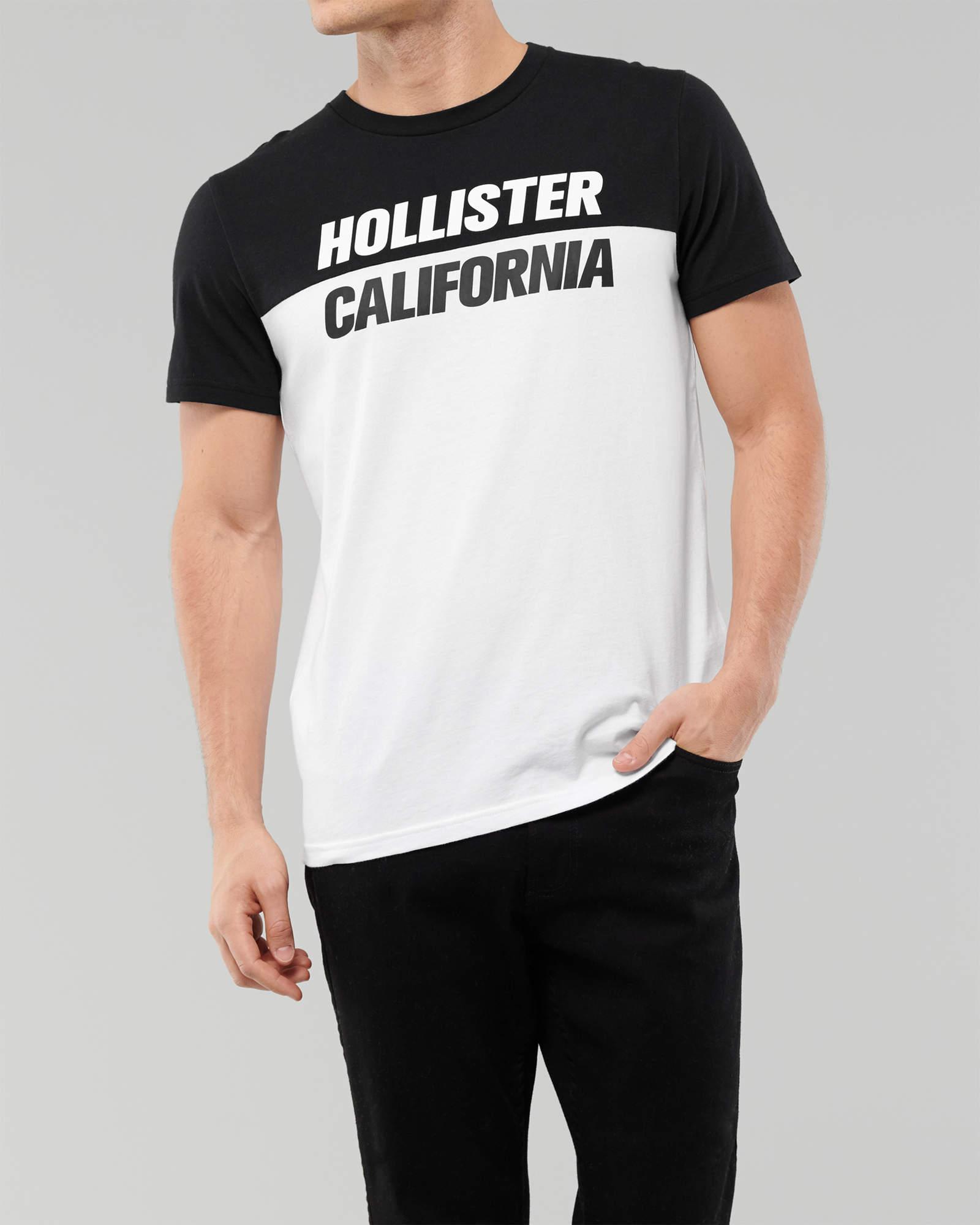 

Белая футболка - мужская футболка Hollister HC8100M  Белый, Белая футболка - мужская футболка Hollister HC8100M S Белый