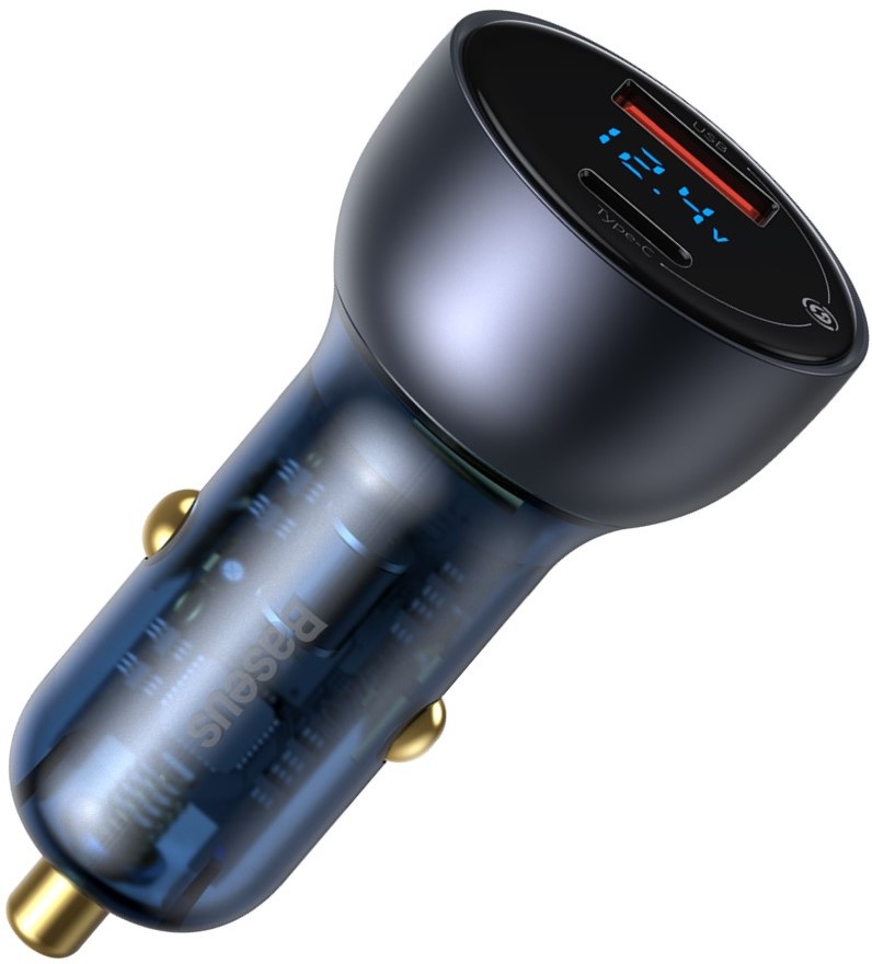 

Автомобильное зарядное устройство Baseus Particular Digital QC 4.0+PD3.0 PPS 65W USB + Type-C 5A Черный
