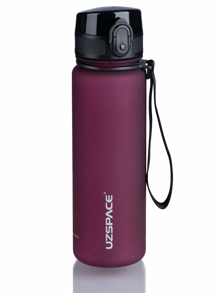 Бутылка для воды Uzspace Purplish Red 500 мл Бордовая – фото, отзывы ...
